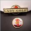 LADY GOLF Magnetic Ballmarker With Logo