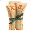 AME & LULU Olive Herringbone White/Olive/Orange Clubcover Set
