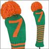 JUST 4 GOLF Numbers #7 Green / Orange Fairway Club Head Cover