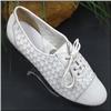 SESTO MEUCCI Glary White Brush Woven Golf Shoe