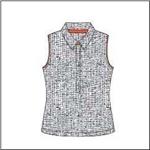 TAIL ACTIVEWEAR Charm Snap Front Sleeveless Shirt