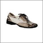 WALTER GENUIN Chloe Snake Print/White Calf