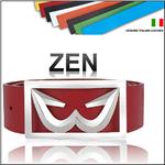 THE WHITE BALL Zen 40MM Wide WB Logo Buckle With Strap
