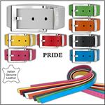 THE WHITE BALL Pride 40MM Buckle With Leather Strap