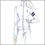 POLO RALPH LAUREN Pure White Sweatshirt With Blue Stripe