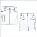 POLO RALPH LAUREN Pure White Multi Pocket Skort
