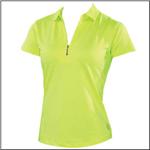 JOFIT SPORTSWEAR Lime 4All Jo Zip Front Polo