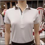 POLO RALPH LAUREN Cloud White Covered Zip Polo