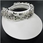 HIGH SPIRITS White / White Lace Frolic Adjustable Visor