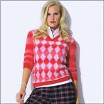 NIVO SPORT SALE Red/Multi Agyle Front Sweater