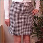 NIVO SPORT Black / White Gingham Skort