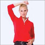 NIVO SPORT SALE Red Long Sleeve Zip Shirt 