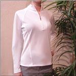 NIVO SPORT SALE White Long Sleeve Zip Shirt 