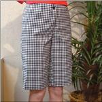NIVO SPORT SALE Black / White Gingham Bermuda