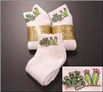 HIGH SPIRITS Hand Painted Cactus Socks
