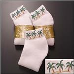 HIGH SPIRITS Hand Painted Palm Tree Socks