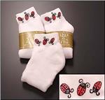 HIGH SPIRITS Hand Painted Lady Bug Socks