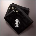 LADY GOLF Cotton Golf Towel With Silver Tone Logo
