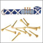 AME &amp; LULU Cabo Blue &amp; White Golf Belt