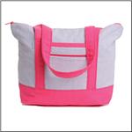 AME &amp; LULU Big Sale Tucket Blue/White/Pink Tote