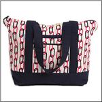 AME &amp; LULU Big Sale Links White/Pink/Black Tote