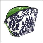AME &amp; LULU Reef  White/Navy/Green Cosmetic Case