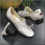 SESTO MEUCCI BIG SALE Glenis Metallic Silver Shoe