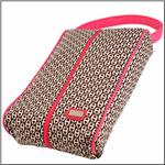 AME &amp; LULU Canyon Brown/White/Pink Shoebag