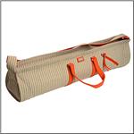 AME &amp; LULU Olive Herringbone White/Olive/Orange Yoga Mat Carrier