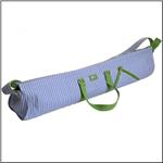 AME &amp; LULU Blue Herringbone White/Blue/Green Yoga Mat Carrier