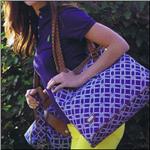 AME &amp; LULU Leather Handled Marina City Tote