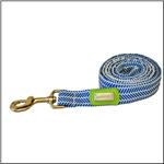 AME &amp; LULU Blue Herringbone Canvas Dog Leash