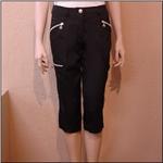 THE CHOICE TO WIN 50% OFF SALE Black Cargo Style Capri Pant