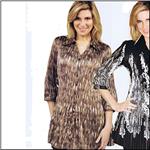 LINDI APPAREL Coffee Threads Stretch Pleat Tunic