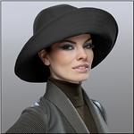 ERIC JAVITS Black Microfiber Rain Hat Blocks 95% UVA/UVB rays