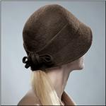 ERIC JAVITS Gloria Hand Blocked Fur Felt Velour in a Cloche Silhouette