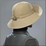 ERIC JAVITS Khaki Microfiber Rain Hat Blocks 95% UVA/UVB rays