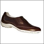 WALTER GENUIN Pantofolo Chocolate / White Shoe
