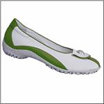 WALTER GENUIN Didi Green / White Golf &amp; Street Shoe