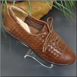 SESTO MEUCCI Glary Tan Brush Woven Golf Shoe
