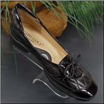 SESTO MEUCCI Germain Quilted Black / Black Patent Shoe