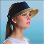 ERIC JAVITS Champ Solid Color Packable Sun Visor