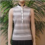 TAIL ACTIVEWEAR Connection White/Black Sleeveles Polo