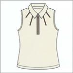 TAIL ACTIVEWEAR Darling Cream Sleeveless Pique Shirt