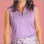 TAIL ACTIVEWEAR Darling Lilac Sleeveless Pique Shirt