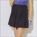 TOBY TUCKER Black Fold Pleat Short