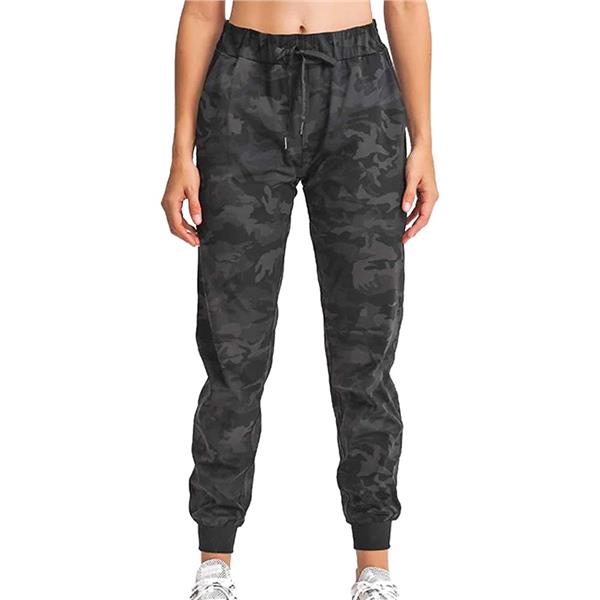 Calliope Sport The Coeur Black Camo Pull On High Waisted Stretch Jogger