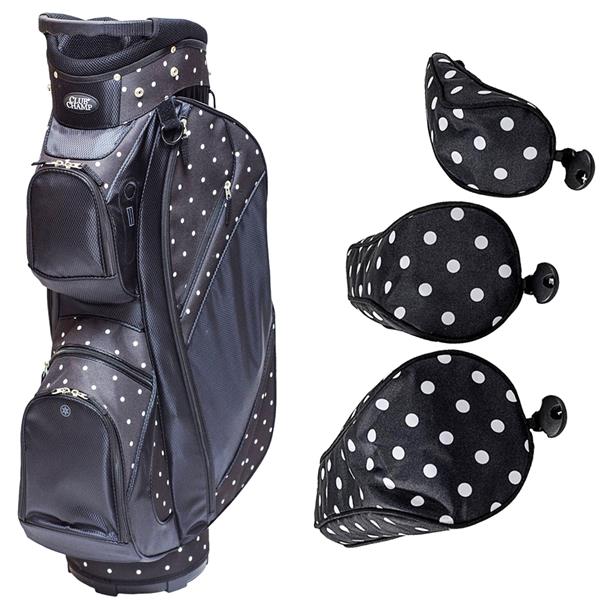 Sassy Caddy | Women's Cart Bag | Adelaide Designer Golf Bag | Light-Weight  | Yellow & Black