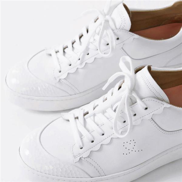 Adria White Textured White Calf Leather Golf & Walking Shoe Reg: 259 Now: $129.50 - 6