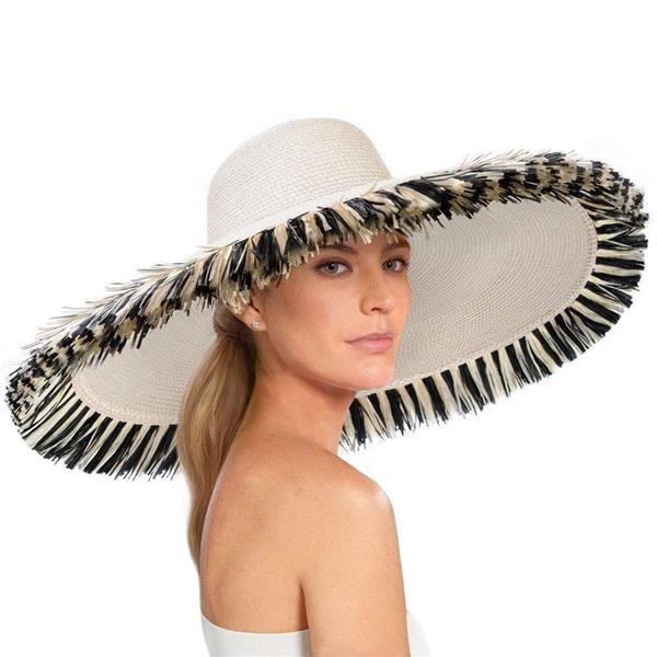 Black floppy beach hat sales